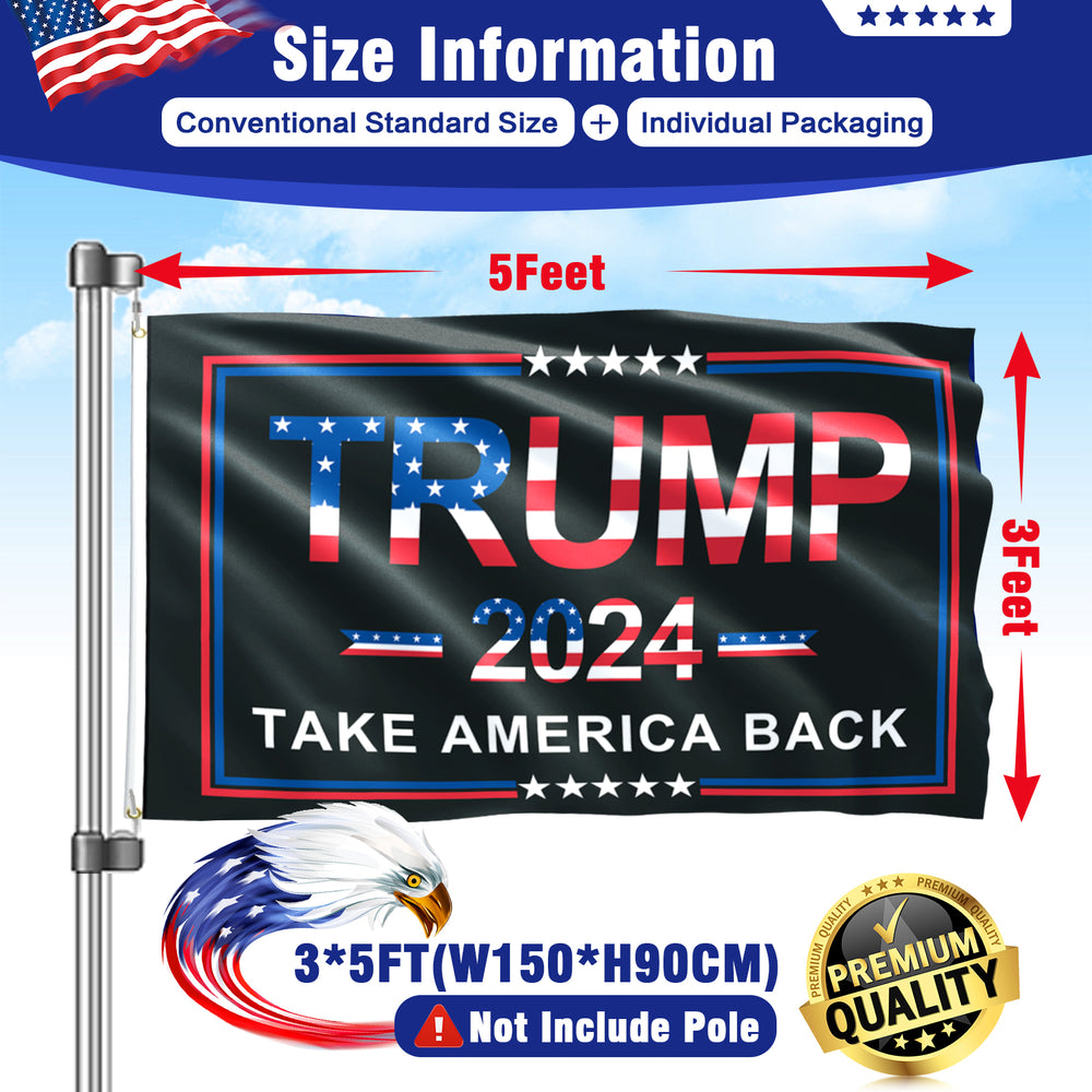 Trump BLACK 2024 Flags