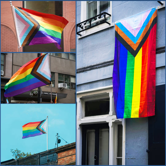 Progress Pride LGBTQ 3×5Ft Outdoor Flag