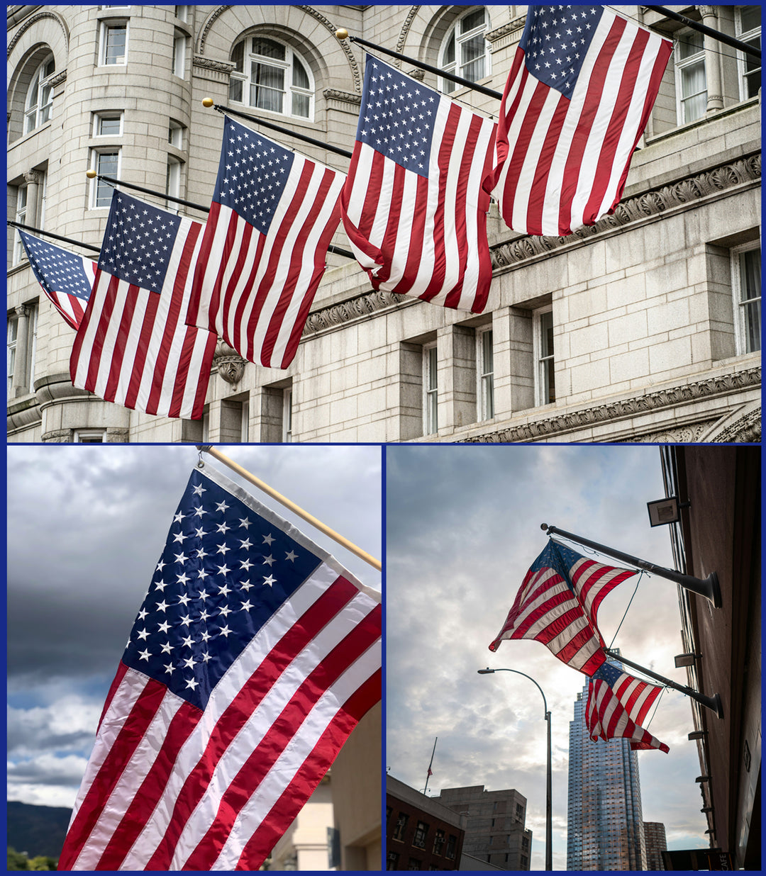 Embroidered American 3x5 FT Outdoor Flag